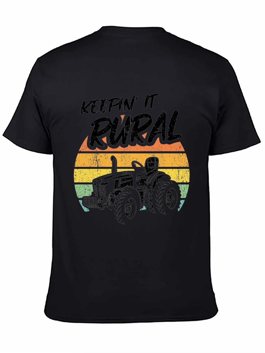 Keepin It Rural Tractor Graphic Tee - Black product image 4