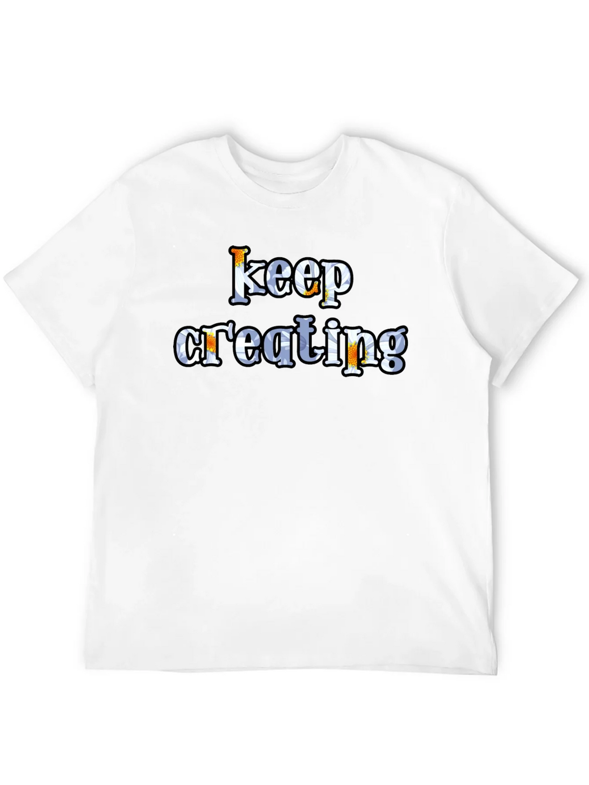 Keep Creating Graphic Tee - Black Cotton T-Shirt product image 5