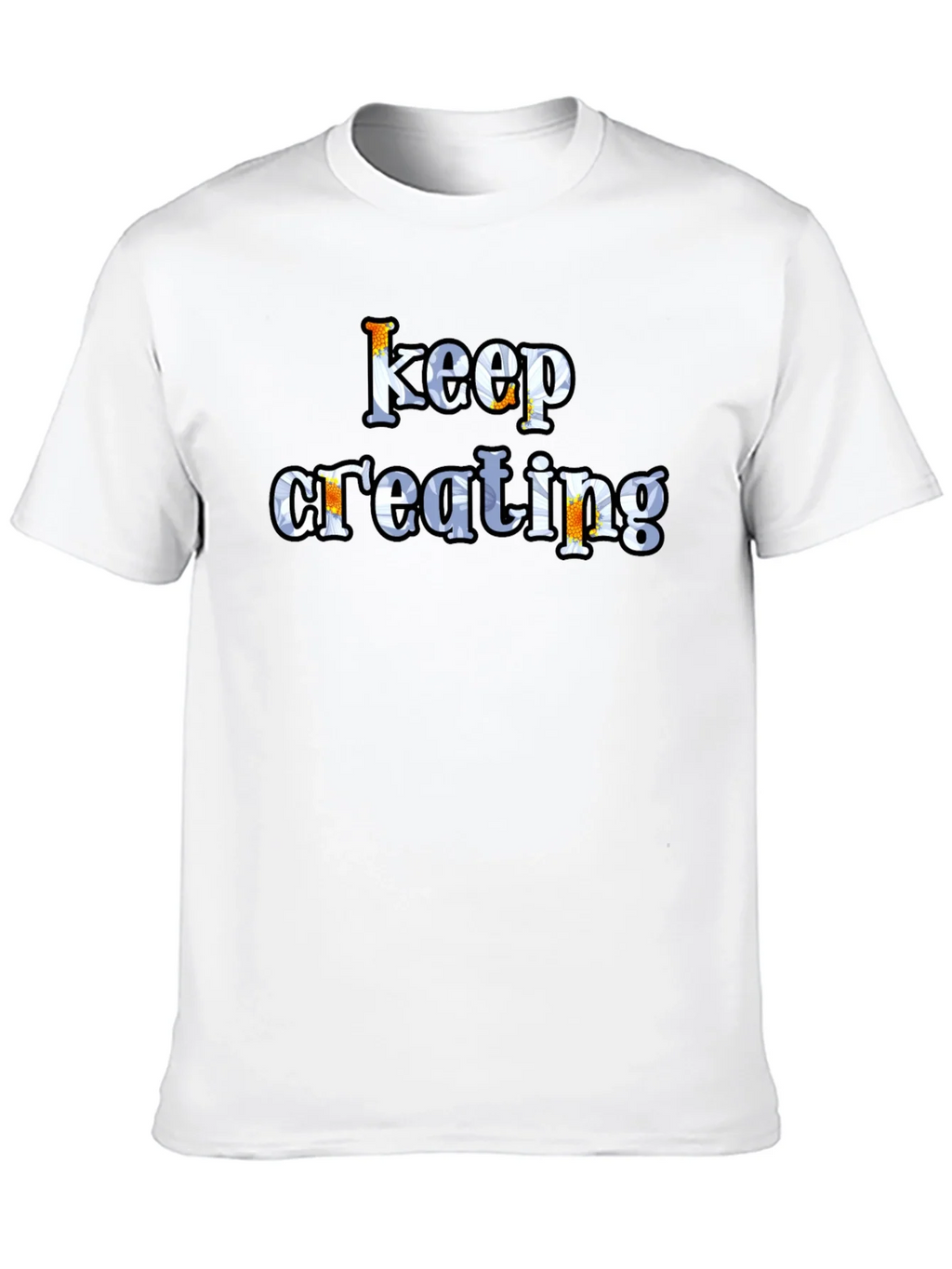 Keep Creating Graphic Tee - Black Cotton T-Shirt product image 4