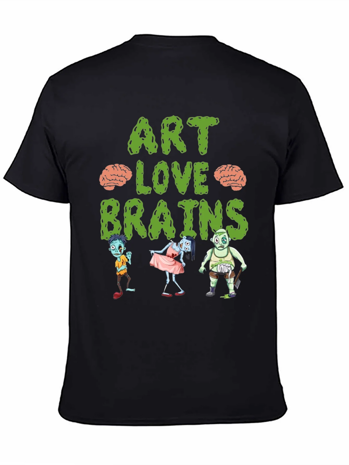Art Love Brains Zombie T-Shirt product image 2