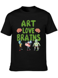 Art Love Brains Zombie T-Shirt product image 1