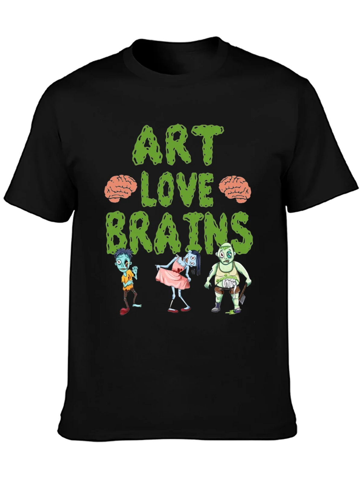 Art Love Brains Zombie T-Shirt product image 1