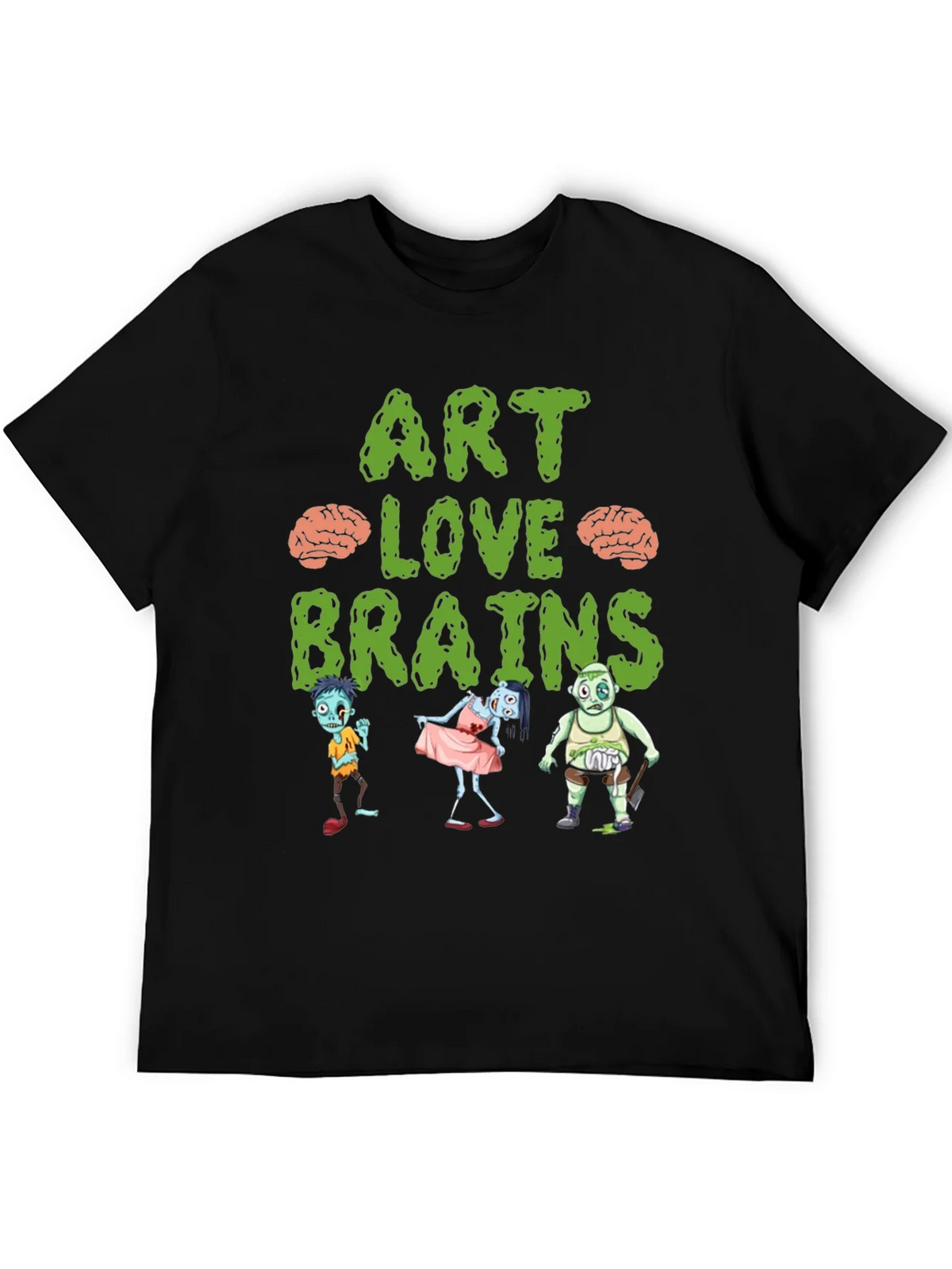 Art Love Brains Zombie T-Shirt product image 3