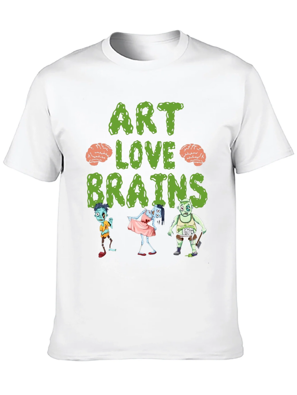 Art Love Brains Zombie T-Shirt product image 6