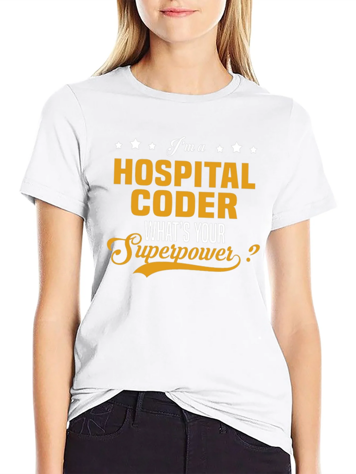 Hospital Coder Superpower T-Shirt - Black product image 1