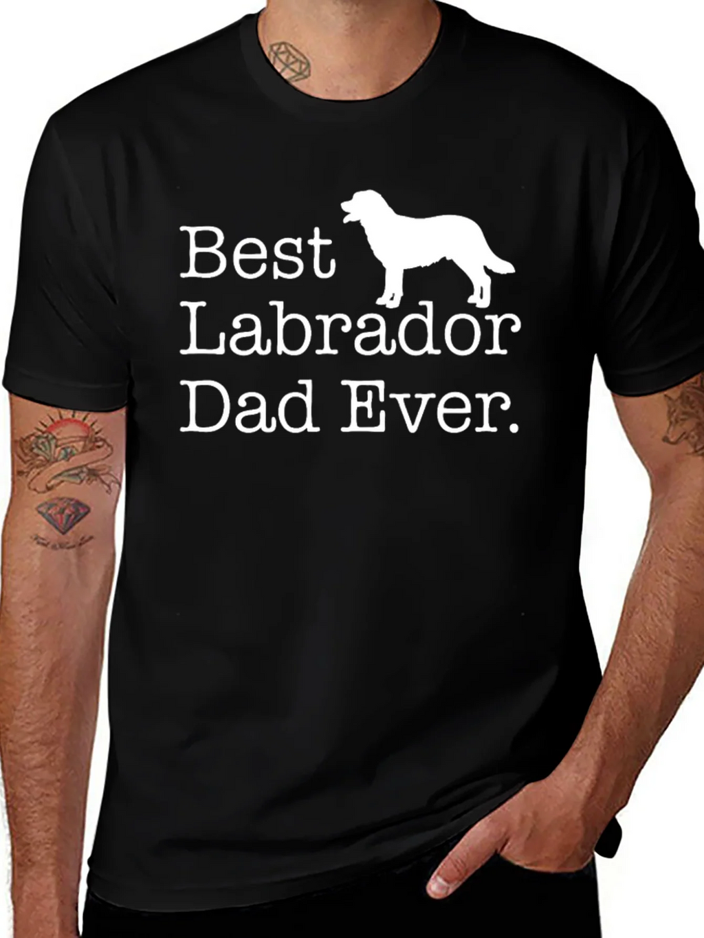 Best Labrador Dad Ever T-Shirt product image 1