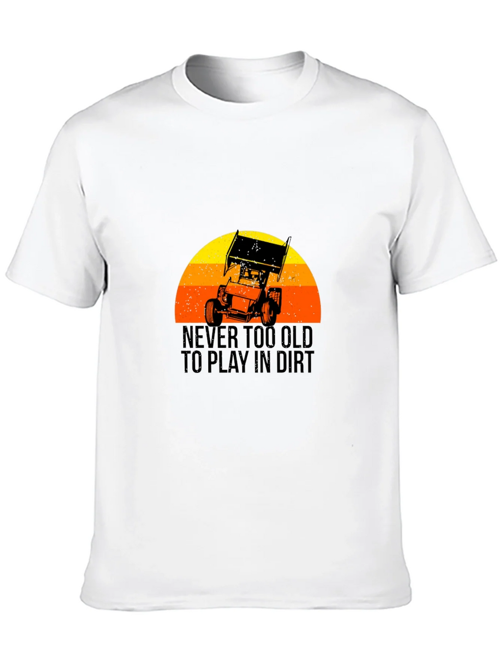 Never Too Old to Play in Dirt Black T-Shirt product image 9