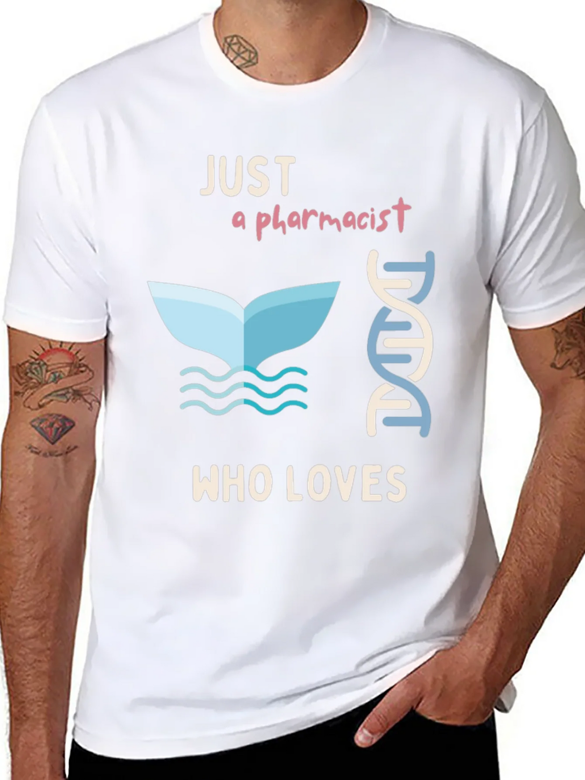Pharmacist Whale Lover T-Shirt - Unique Design product image 7