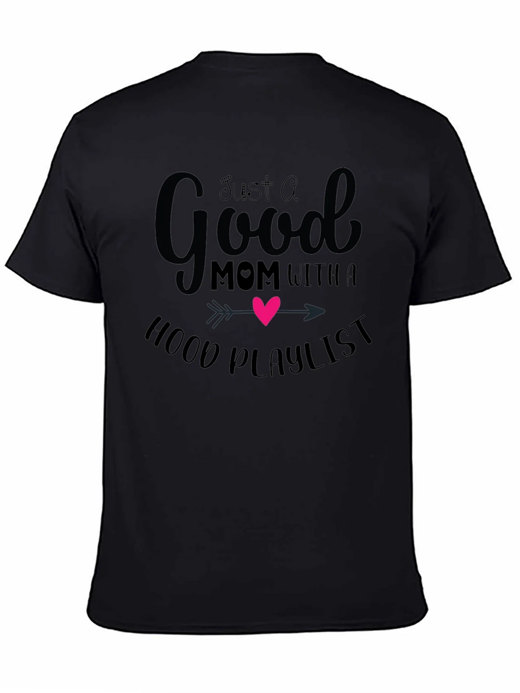 Good Mom Hood Playlist Black T-Shirt product image 4