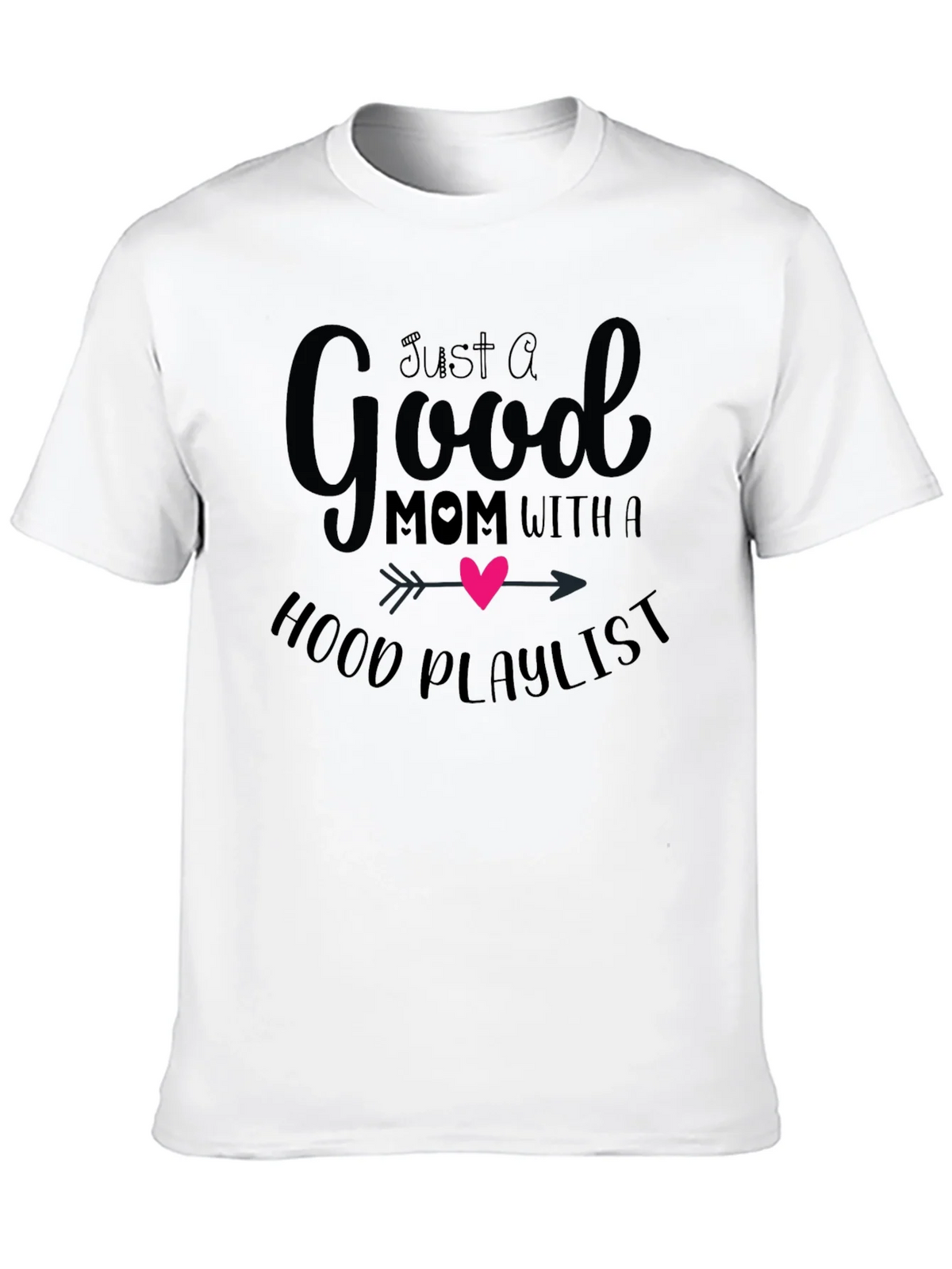 Good Mom Hood Playlist Black T-Shirt product image 9