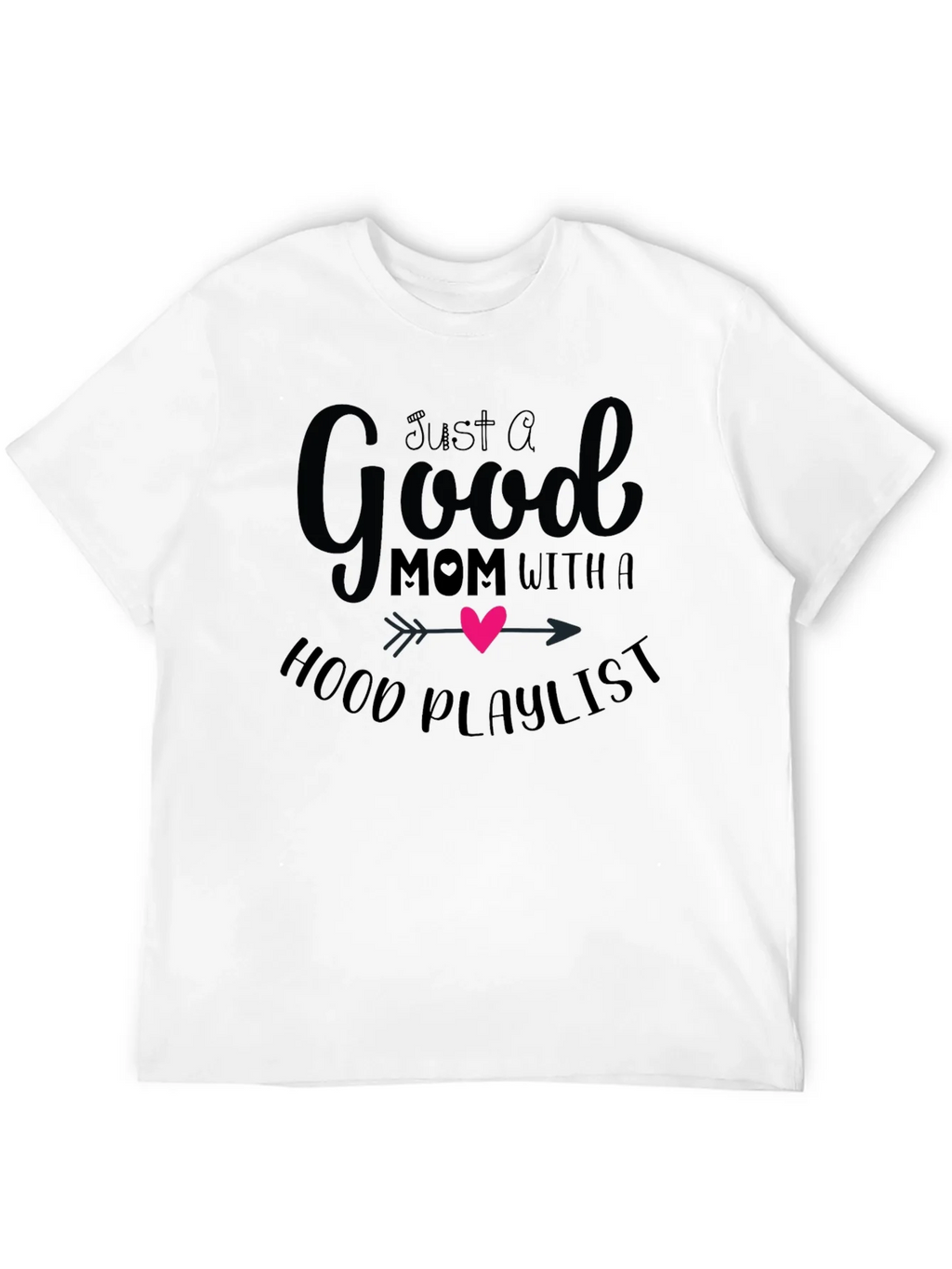 Good Mom Hood Playlist Black T-Shirt product image 11