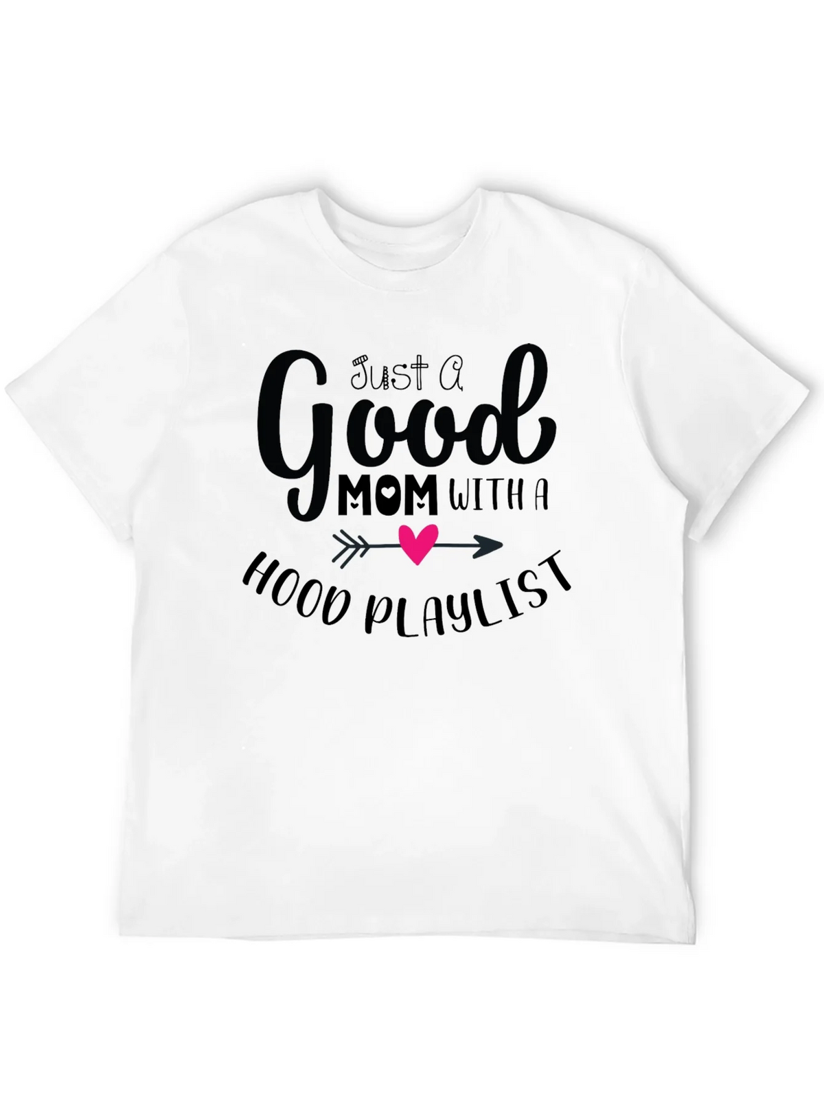 Good Mom Hood Playlist Black T-Shirt product image 11