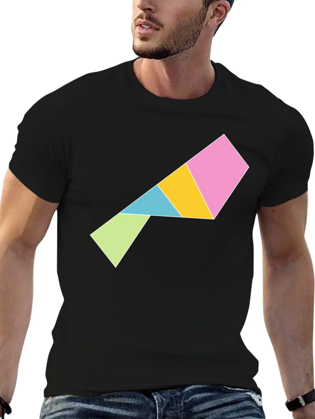Geometric Puzzle Piece T-Shirt - Modern Art Tee product image 5
