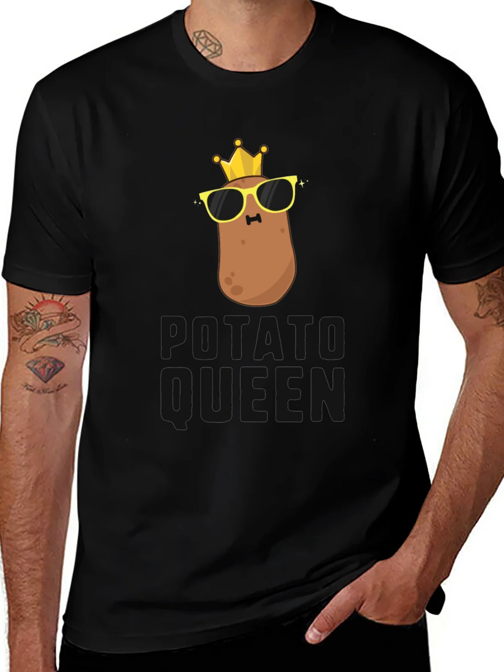 Potato King/Queen Funny Graphic T-Shirt product image 1