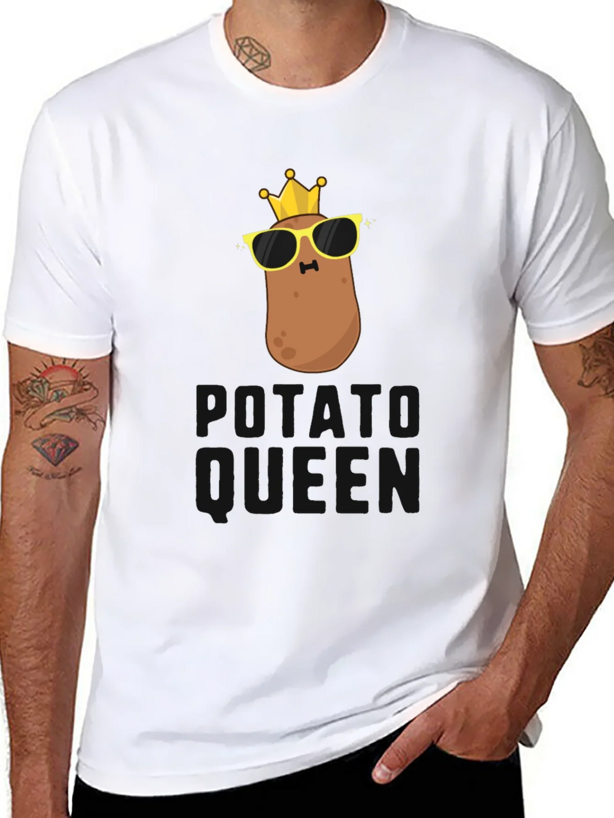 Potato King/Queen Funny Graphic T-Shirt product image 7