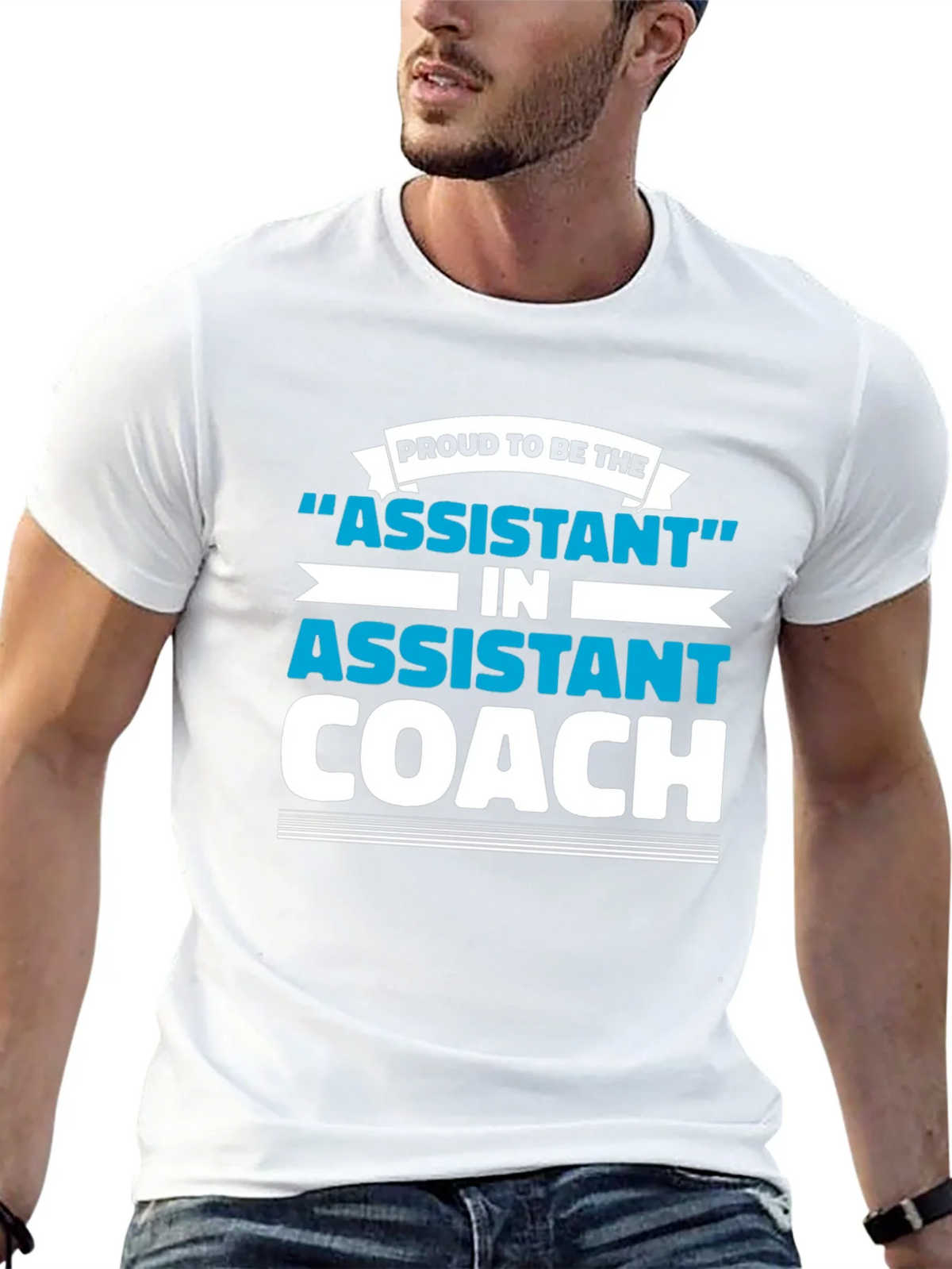 Proud Assistant Coach Graphic Tee - Black product image 12