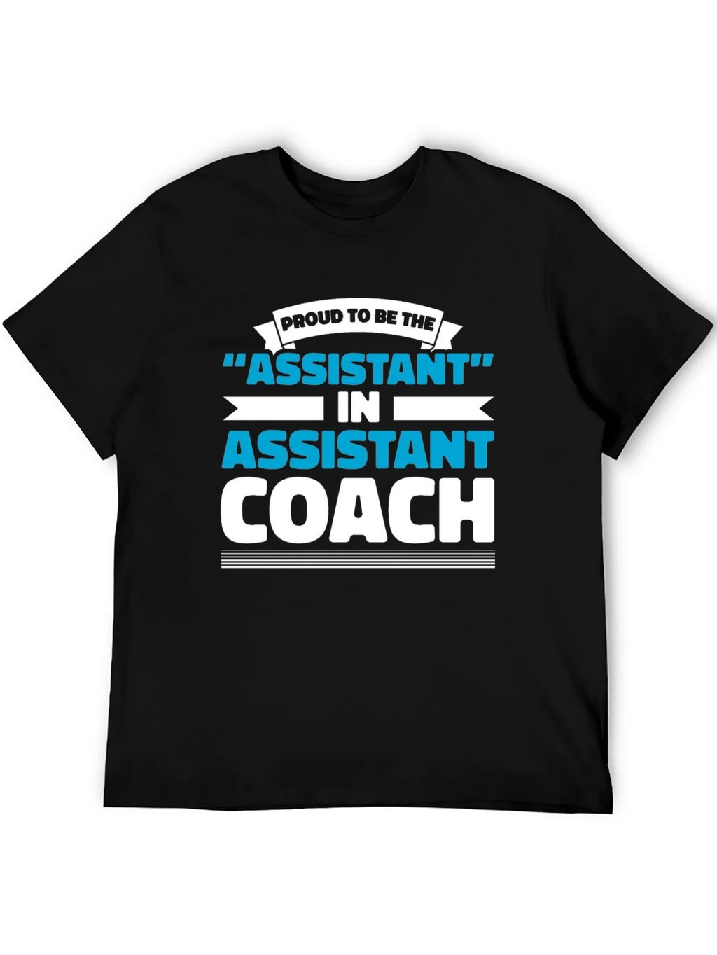 Proud Assistant Coach Graphic Tee - Black product image 5