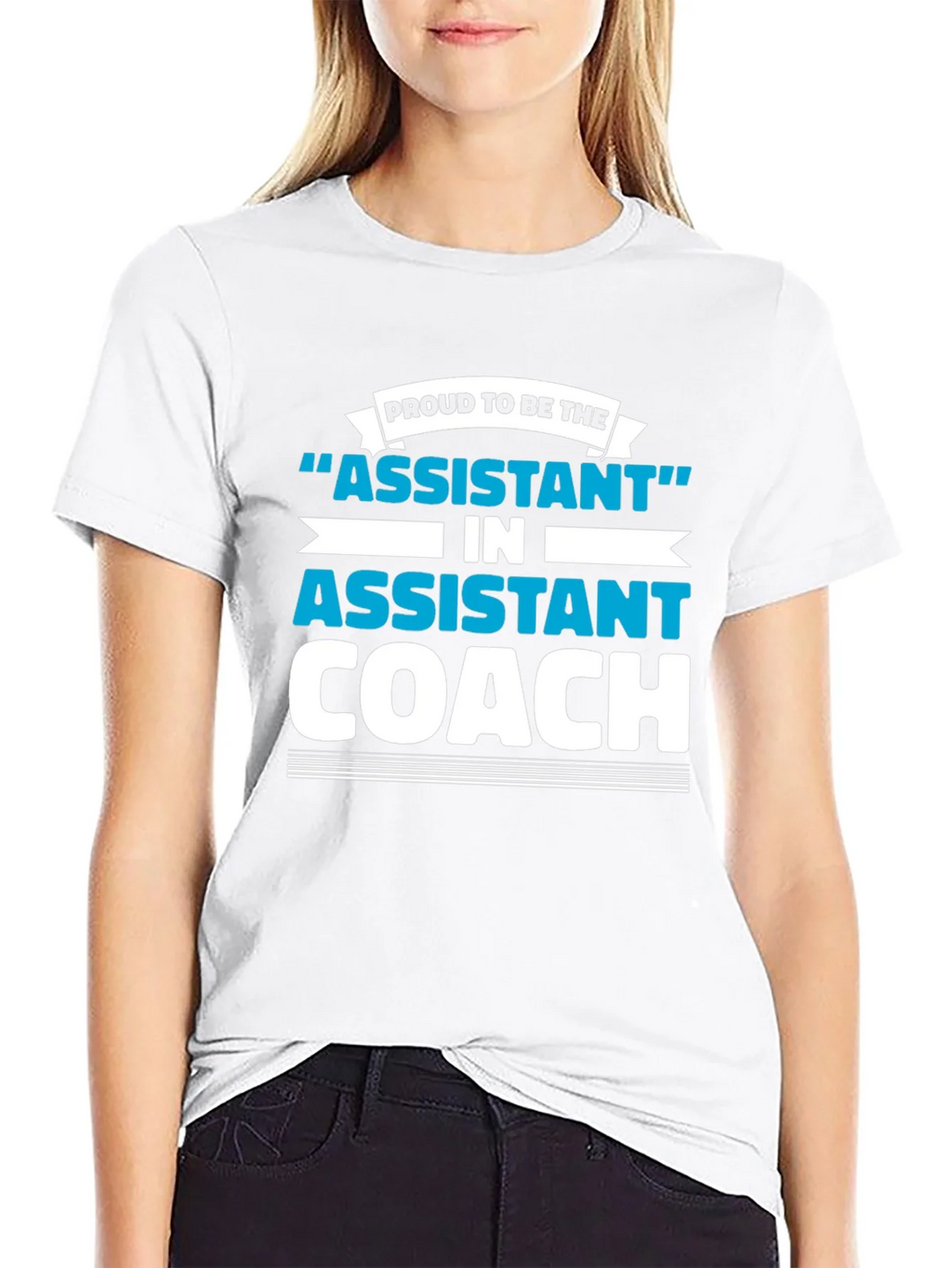 Proud Assistant Coach Graphic Tee - Black product image 8