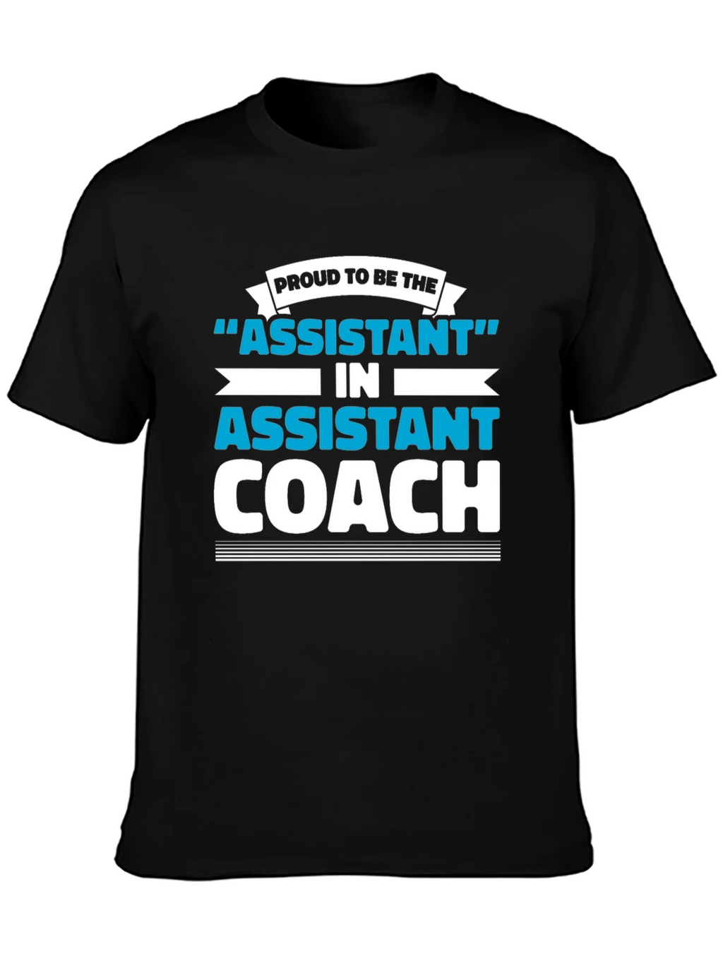 Proud Assistant Coach Graphic Tee - Black product image 3