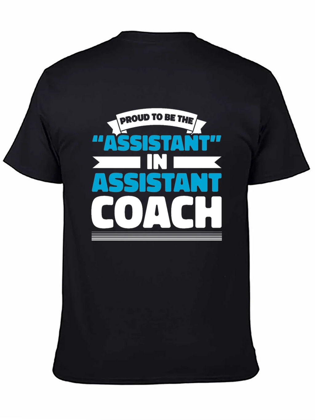 Proud Assistant Coach Graphic Tee - Black product image 4