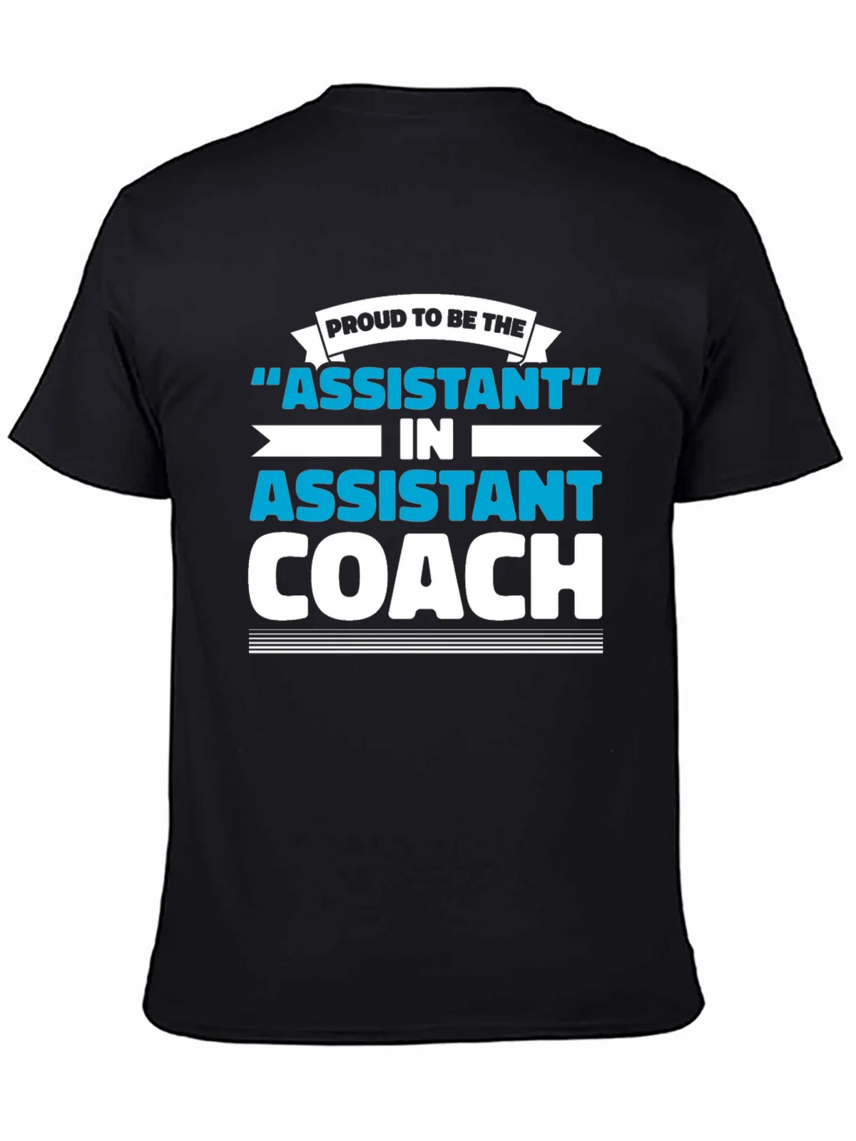 Proud Assistant Coach Graphic Tee - Black product image 4