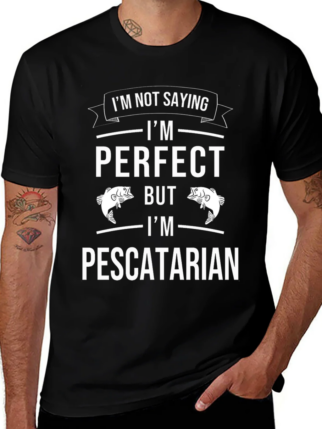 Funny Pescatarian T-Shirt - Perfect Fish Lover Tee product image 1