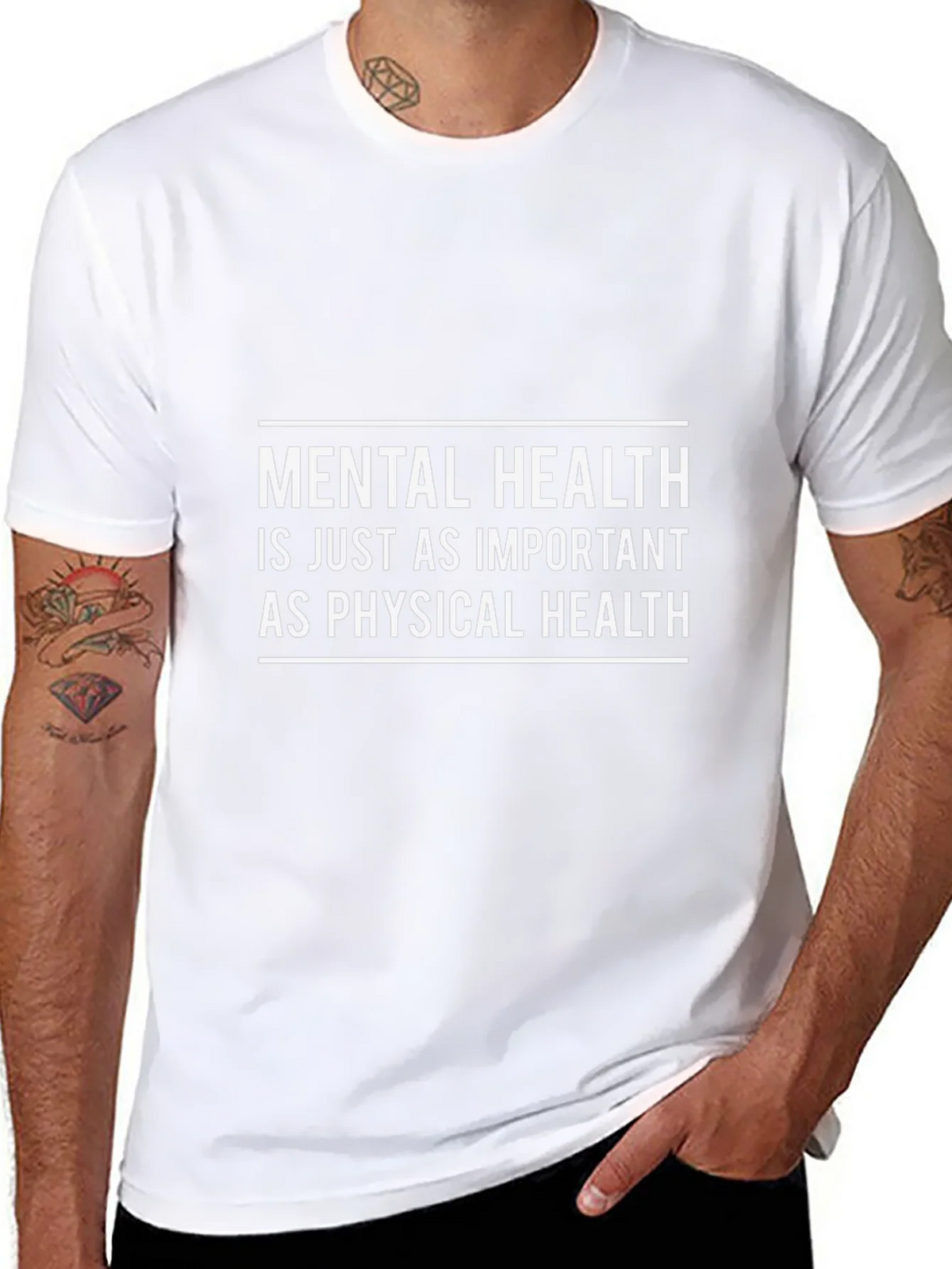Mental Health Awareness Tee - Important As Physical product image 7