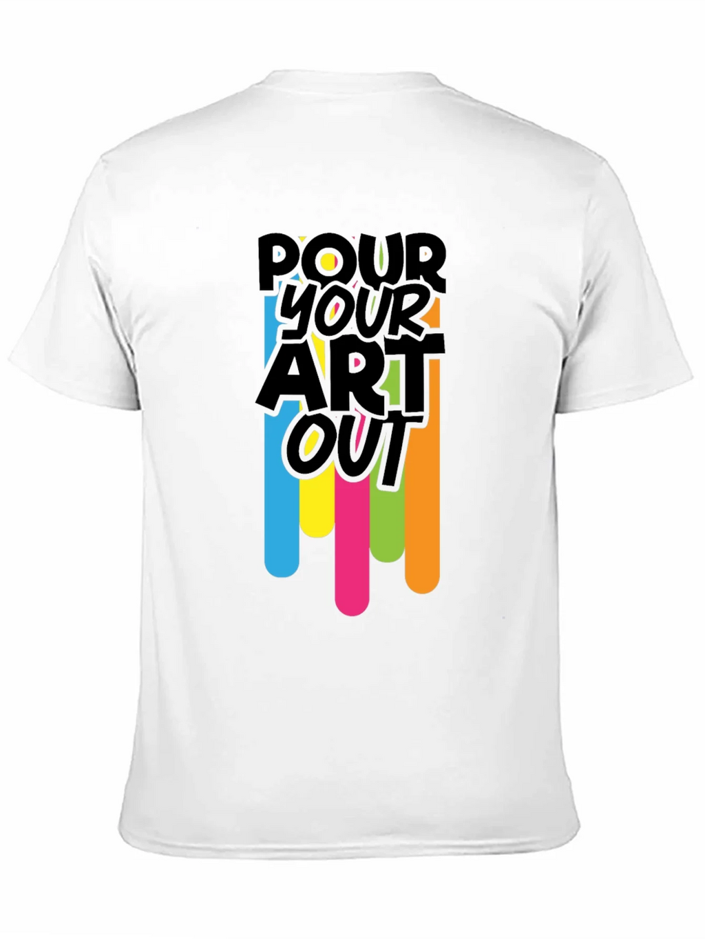 Pour Your Art Out - Black Graphic T-Shirt product image 10