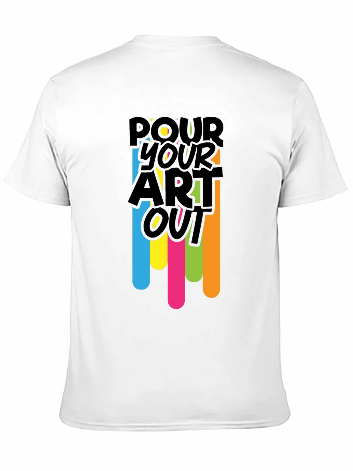 Pour Your Art Out - Black Graphic T-Shirt product image 10