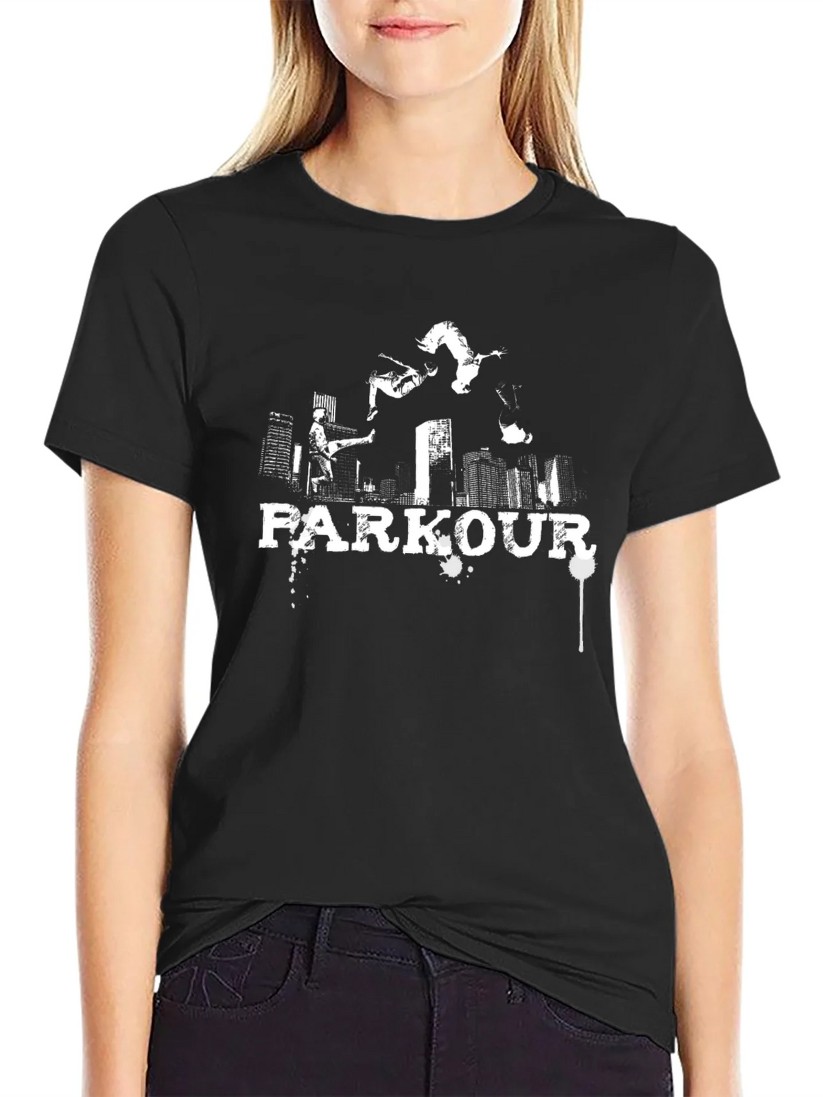 Parkour Graphic Tee - Urban Acrobatics Black T-Shirt product image 2
