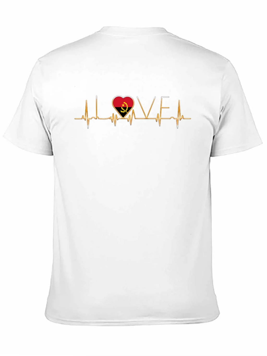 Angola Heartbeat Love T-Shirt - Black product image 4