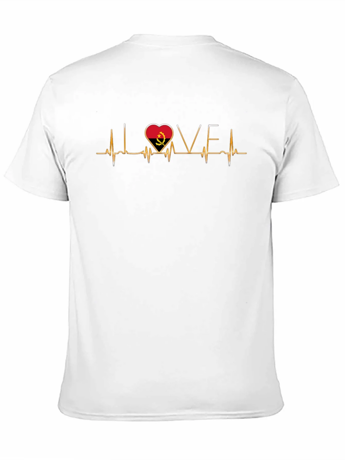Angola Heartbeat Love T-Shirt - Black product image 4