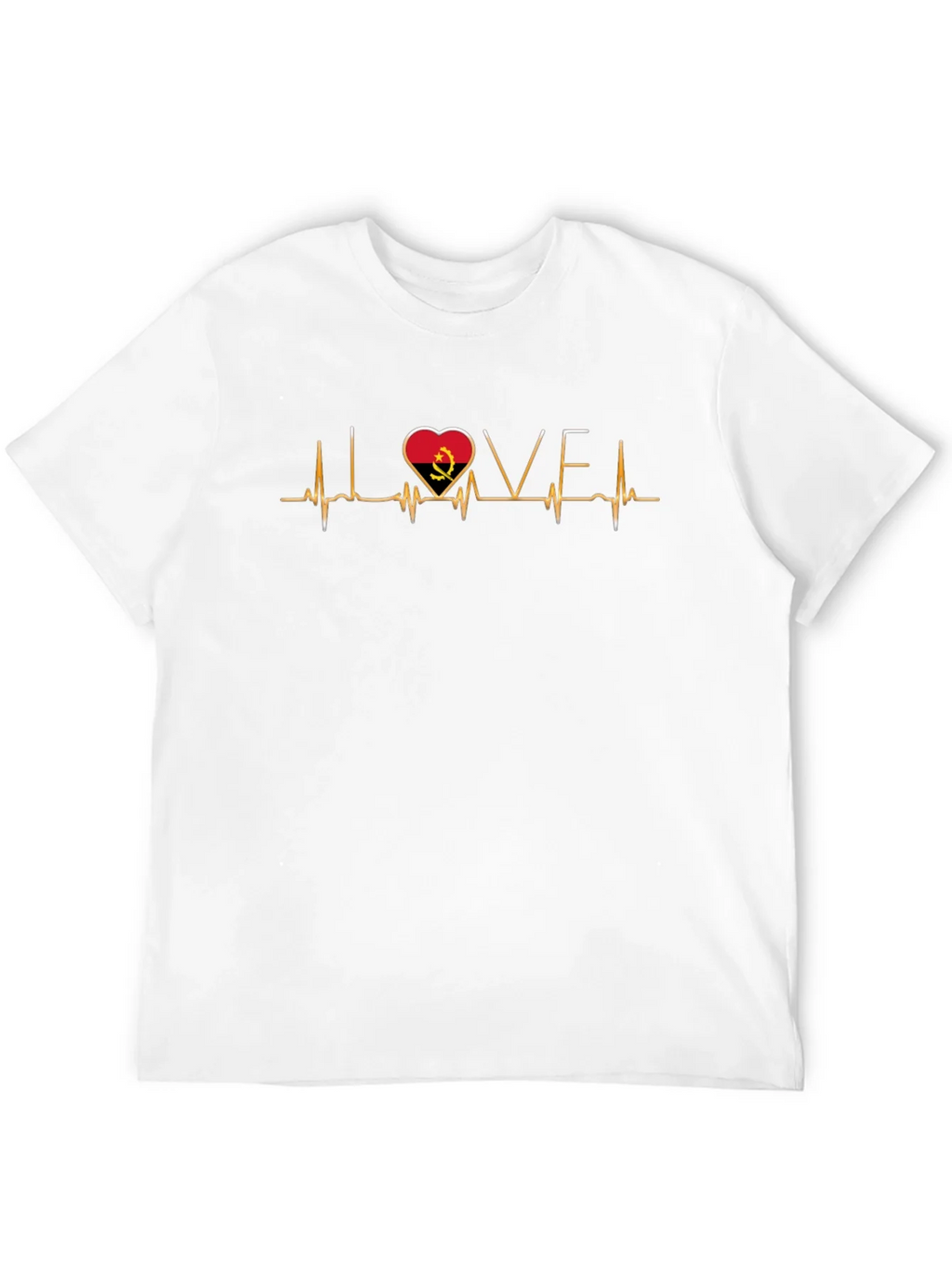 Angola Heartbeat Love T-Shirt - Black product image 5