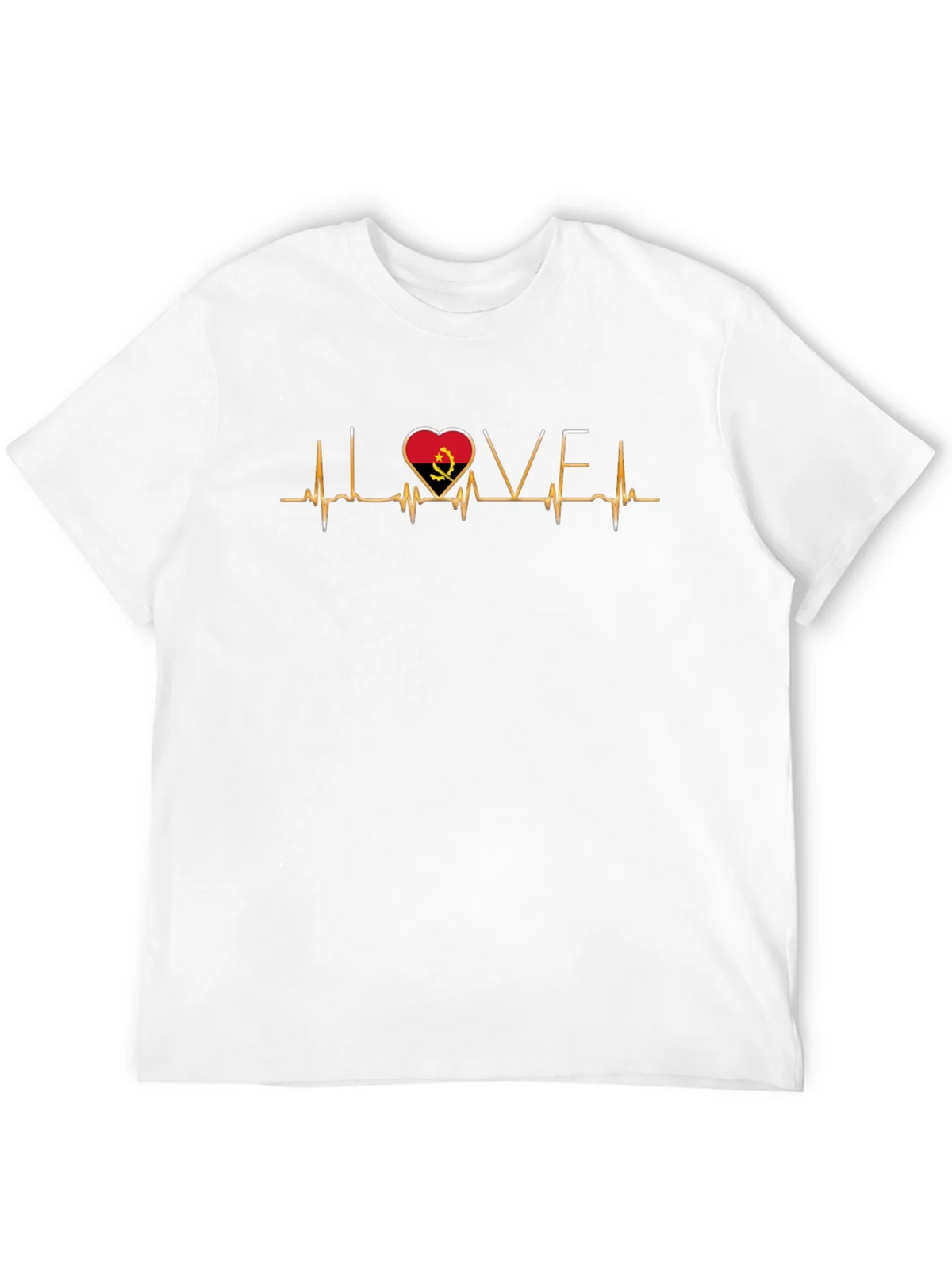 Angola Heartbeat Love T-Shirt - Black product image 5