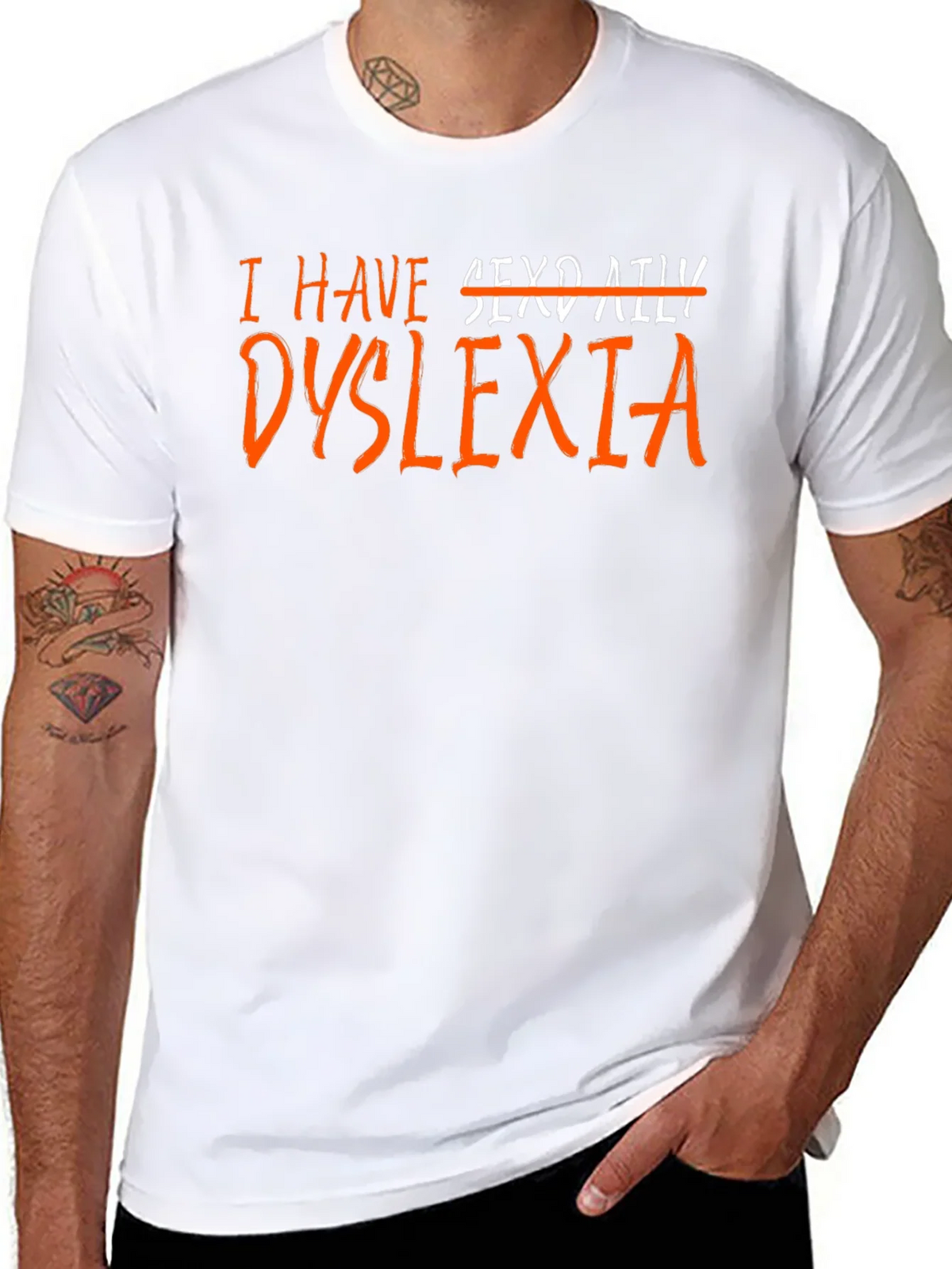 Dyslexia T-Shirt - Humor Novelty Graphic Tee product image 7