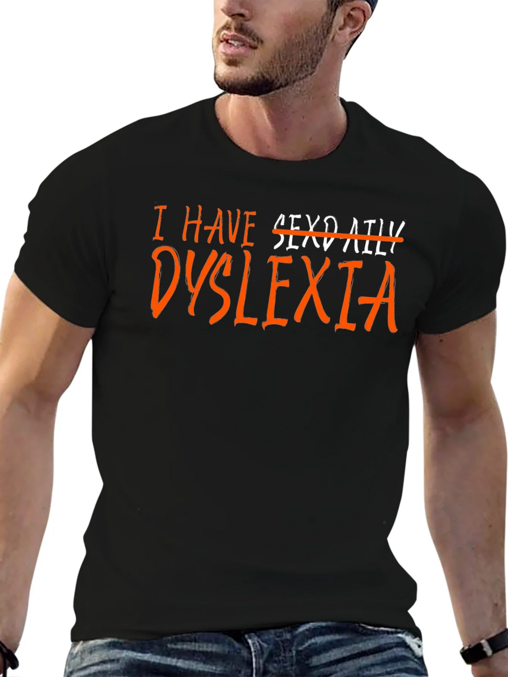 Dyslexia T-Shirt - Humor Novelty Graphic Tee product image 6