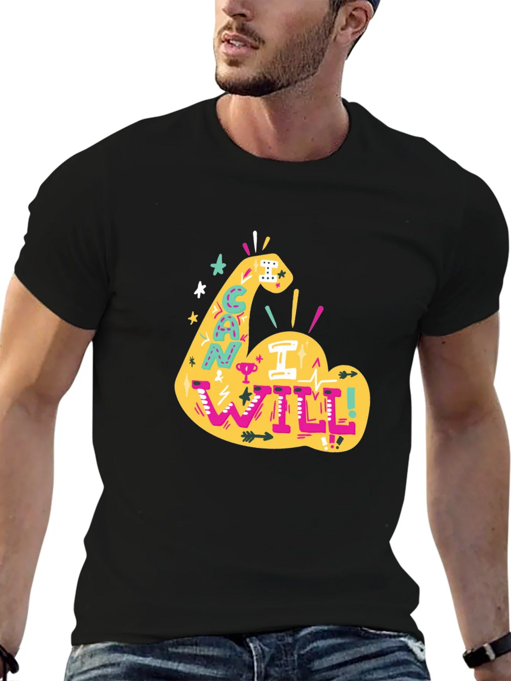 Can I Will Arm Graphic T-Shirt product image 6