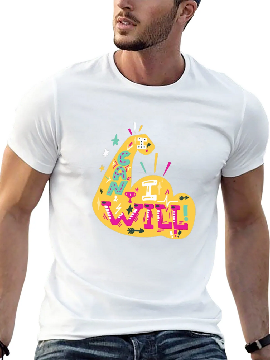 Can I Will Arm Graphic T-Shirt product image 12
