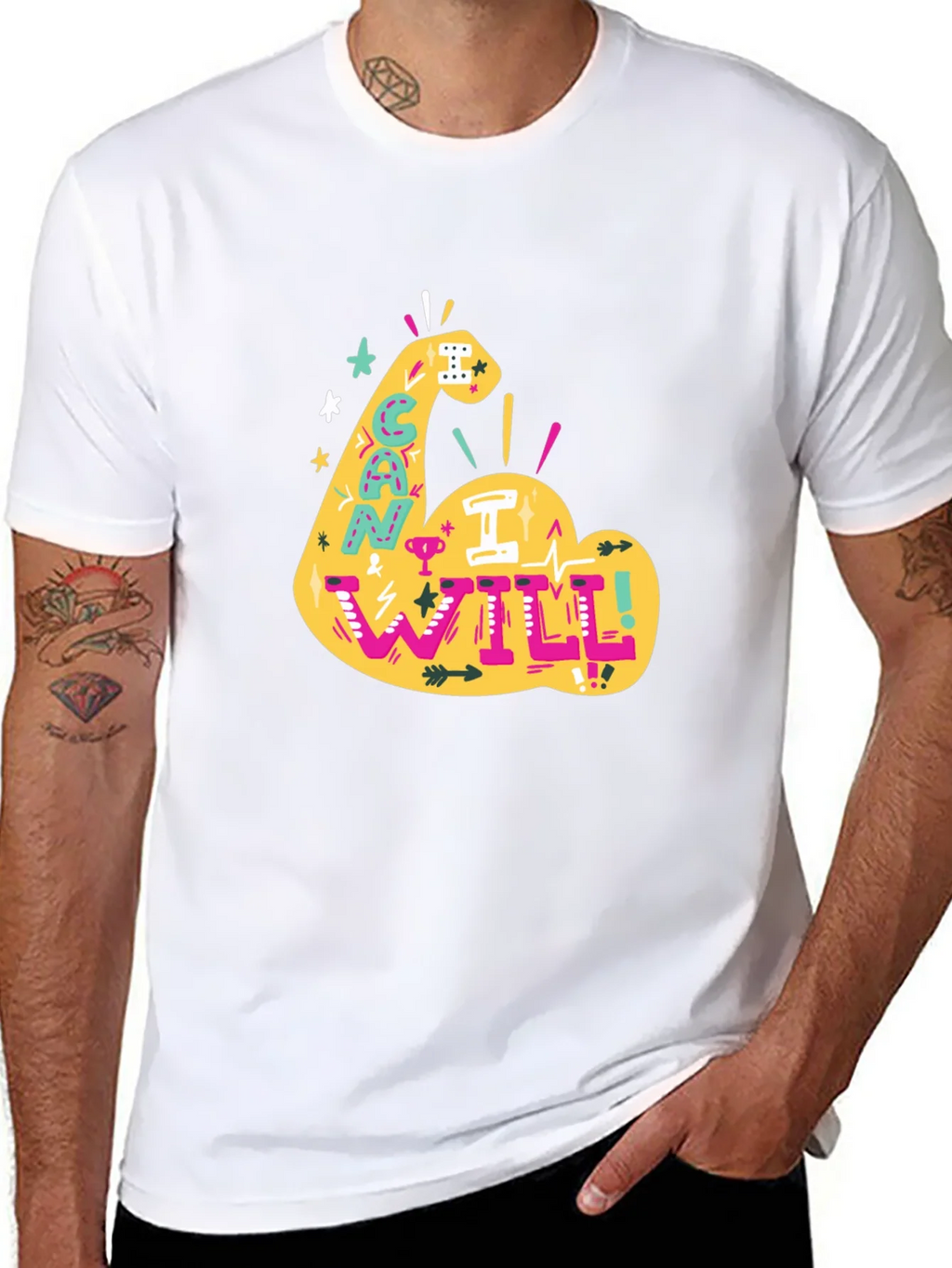 Can I Will Arm Graphic T-Shirt product image 7