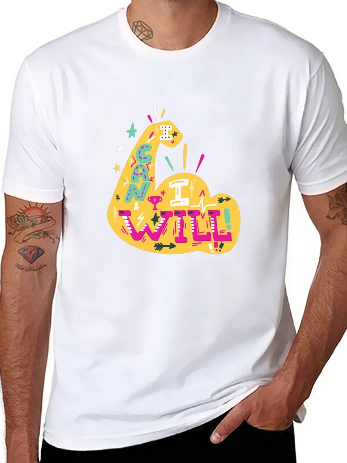 Can I Will Arm Graphic T-Shirt product image 7