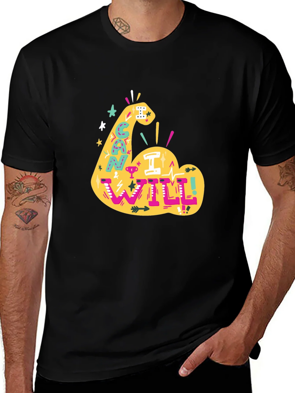 Can I Will Arm Graphic T-Shirt product image 1
