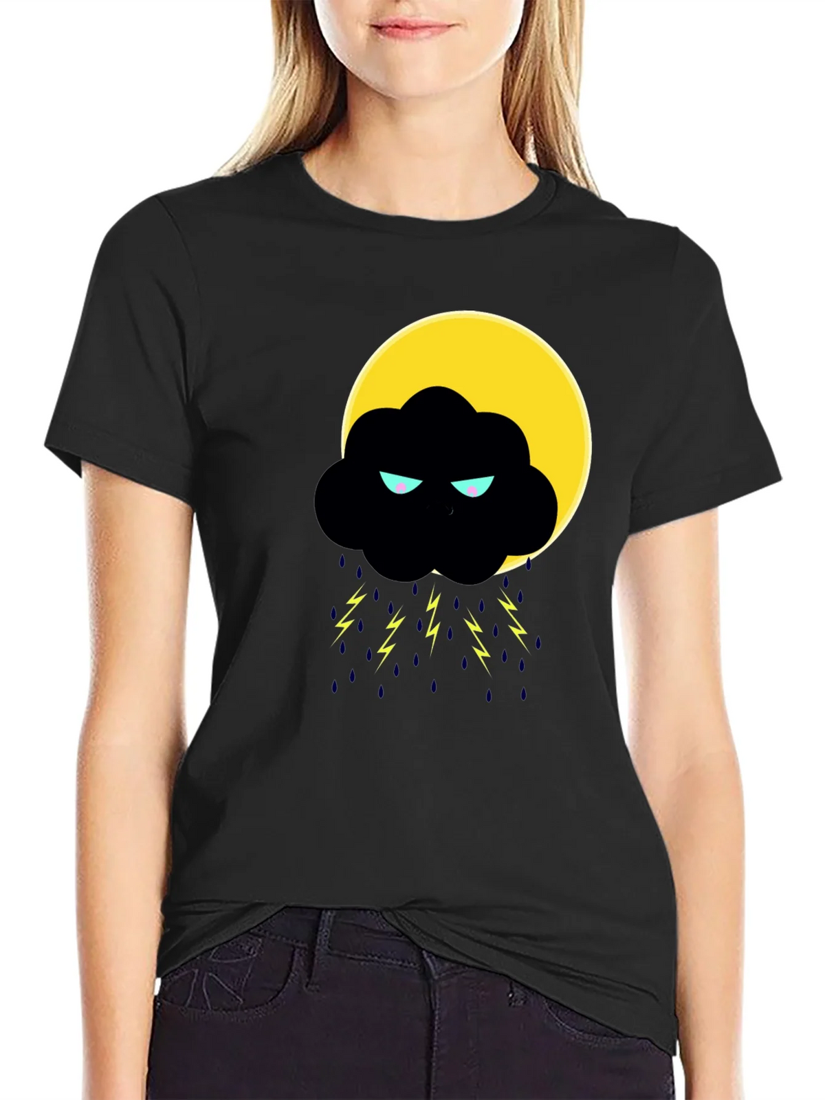Storm Cloud Graphic T-Shirt - Black product image 1