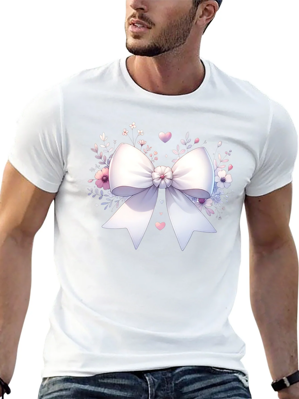 Bow & Floral Black T-Shirt product image 8