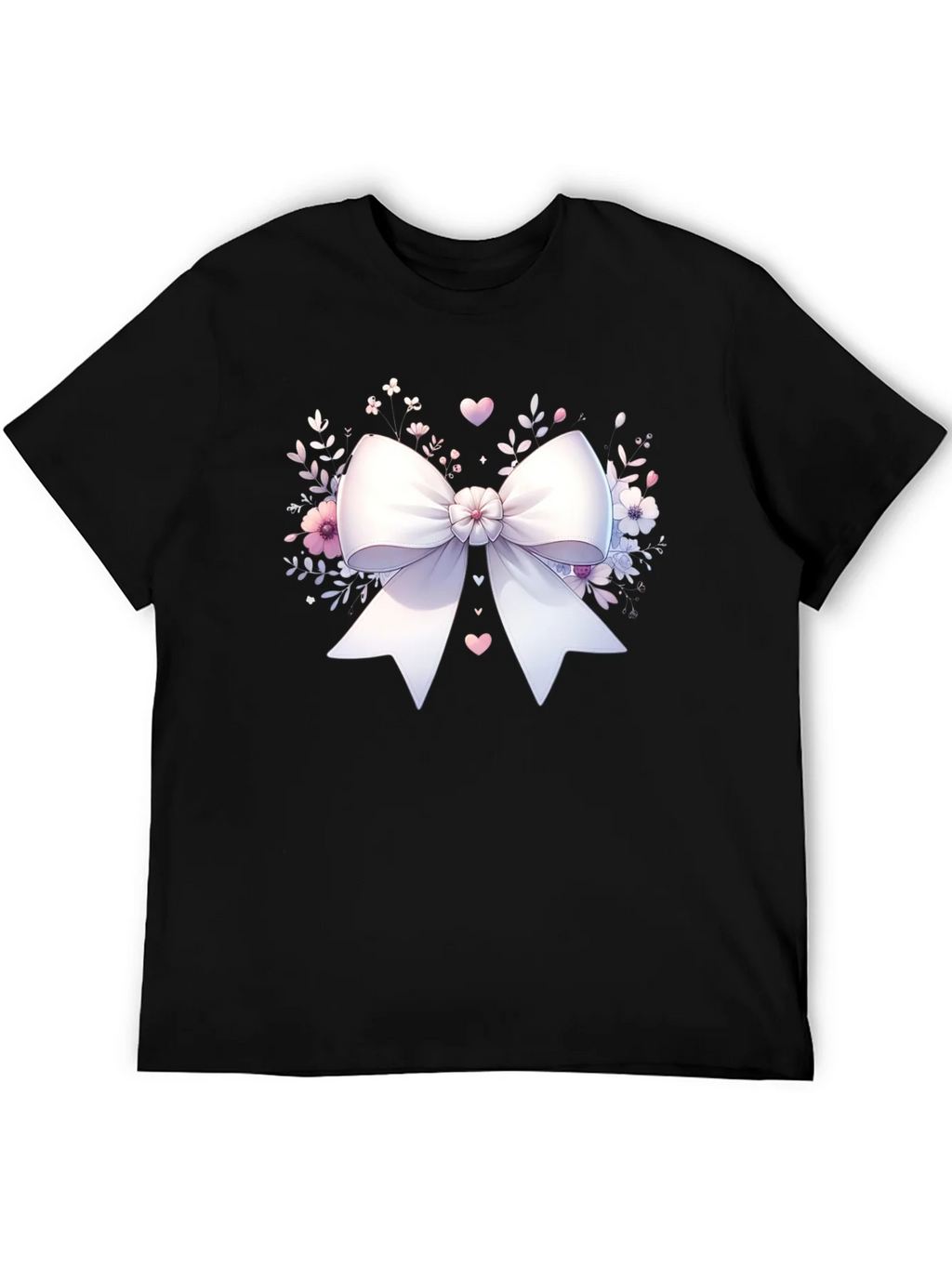 Bow & Floral Black T-Shirt product image 2
