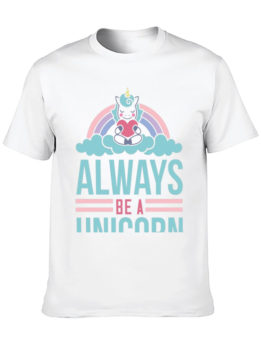 Always Be A Unicorn Graphic Tee - Black Cotton product image 4