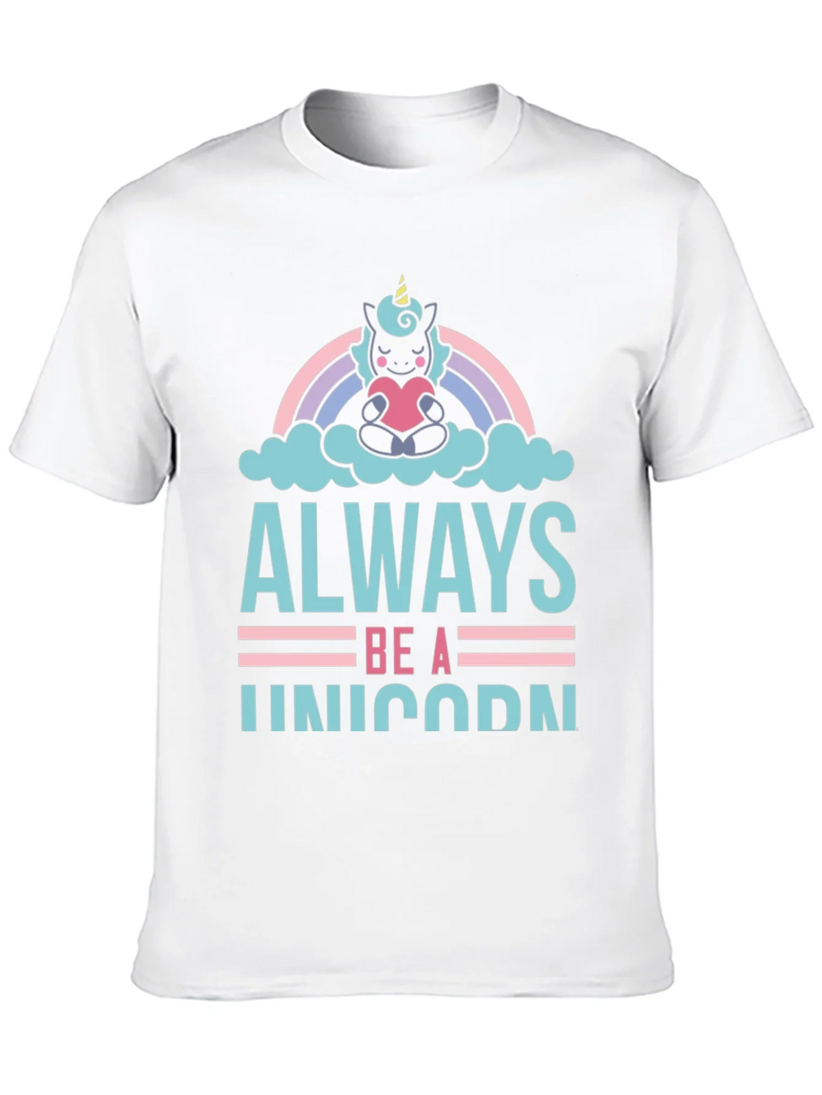 Always Be A Unicorn Graphic Tee - Black Cotton product image 4