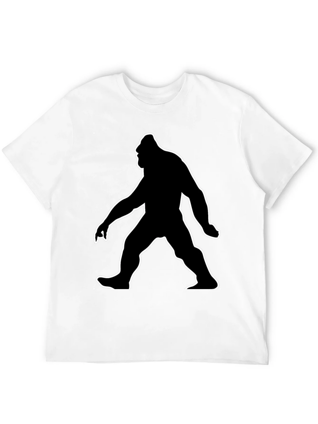 Bigfoot Silhouette Graphic Tee - Black Cotton T-Shirt product image 11