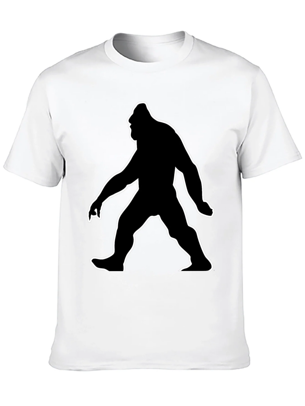 Bigfoot Silhouette Graphic Tee - Black Cotton T-Shirt product image 9