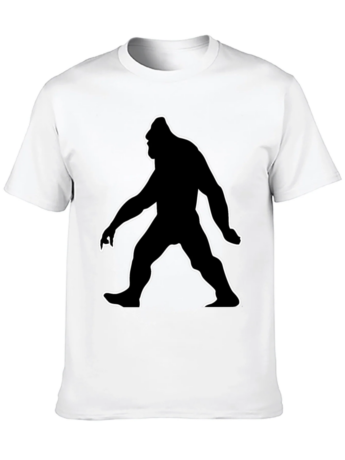 Bigfoot Silhouette Graphic Tee - Black Cotton T-Shirt product image 9