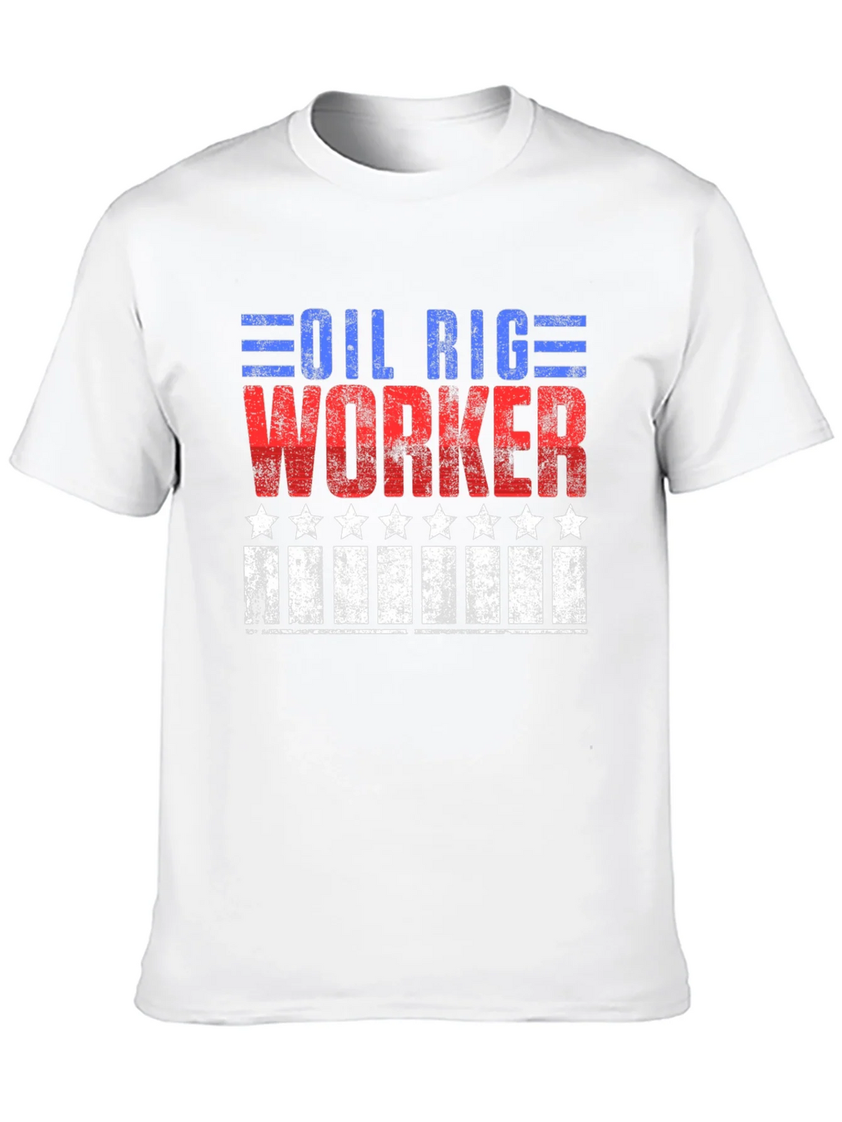 Oil Rig Worker Patriotic Graphic Tee product image 8